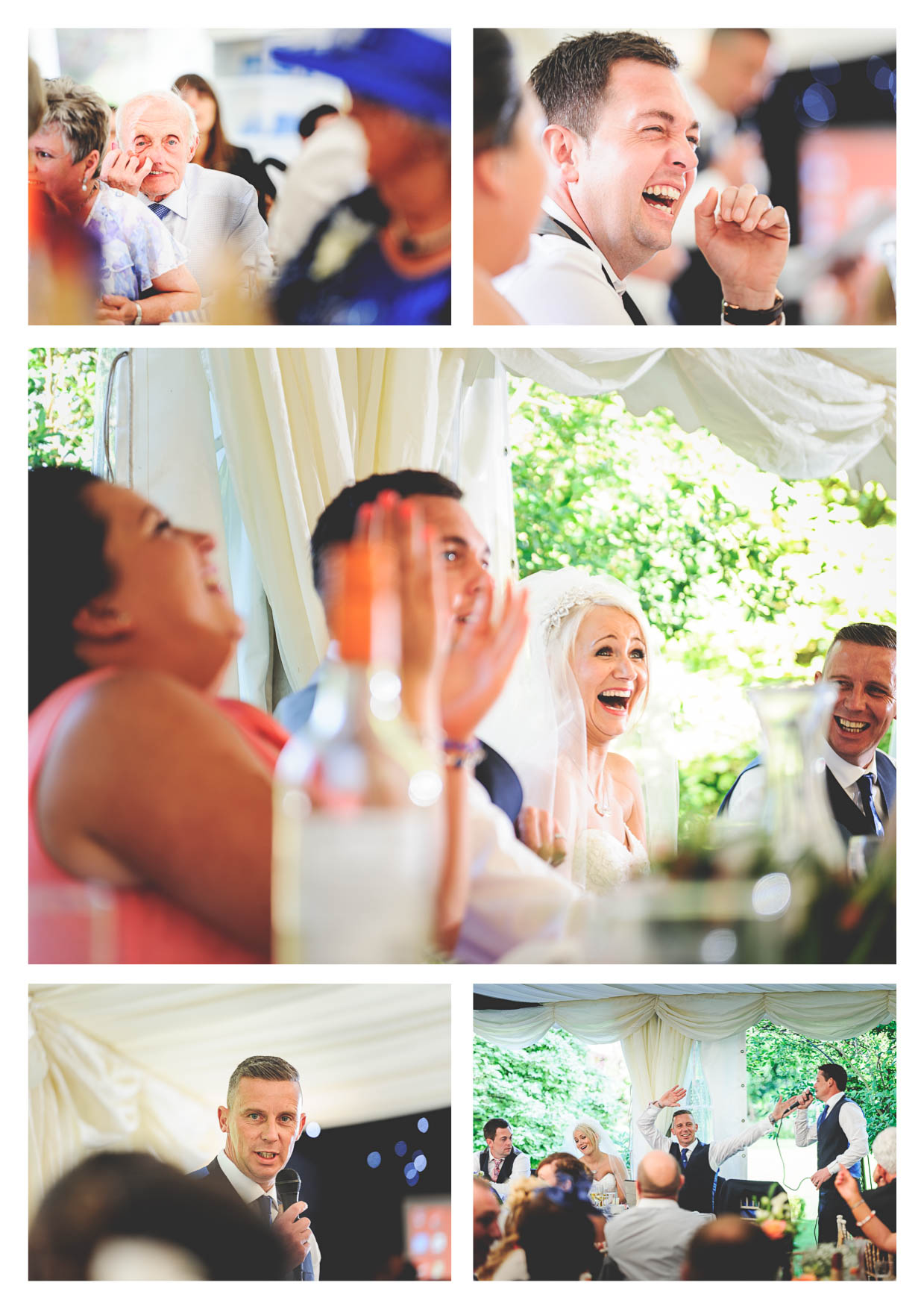 Bride and groom getting ready for wedding at Glangrwyney Court