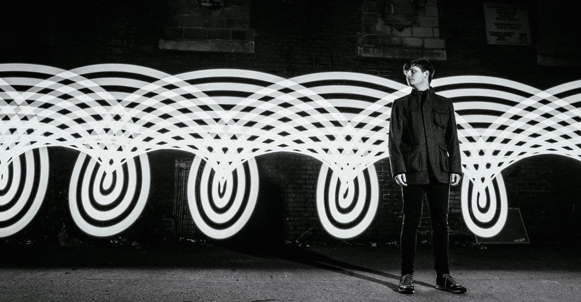 Light painting using a pixelstick by Music Band Photographer Cardiff of artist Midtide