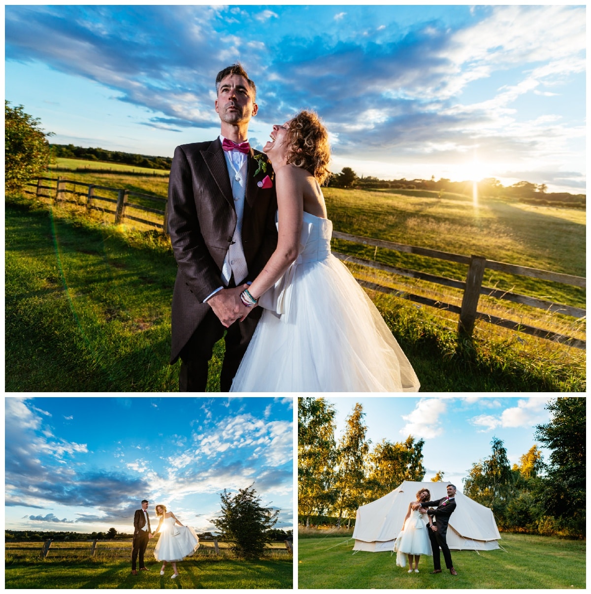 Alternative Wedding Photographers at Bo Peep Farm for a Tipi Wedding Festival Style