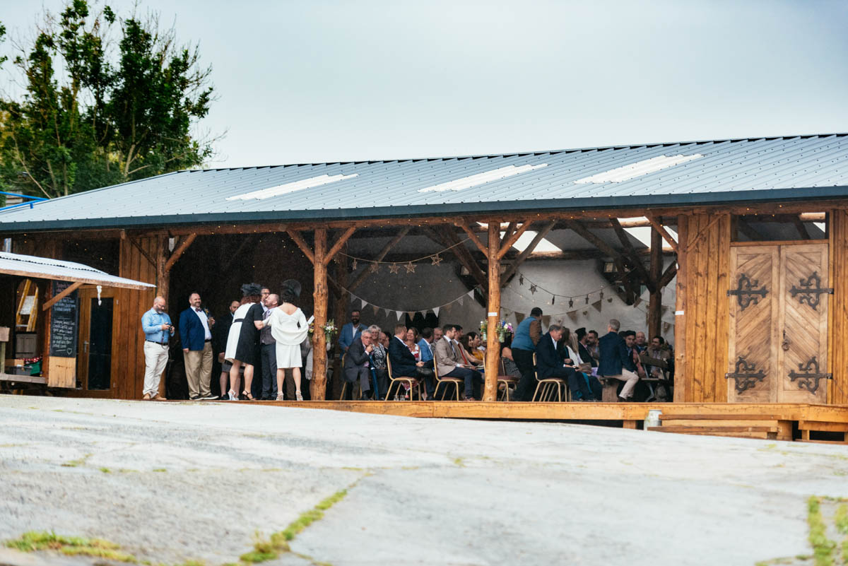 The pole barn at the Ceridwen Centre