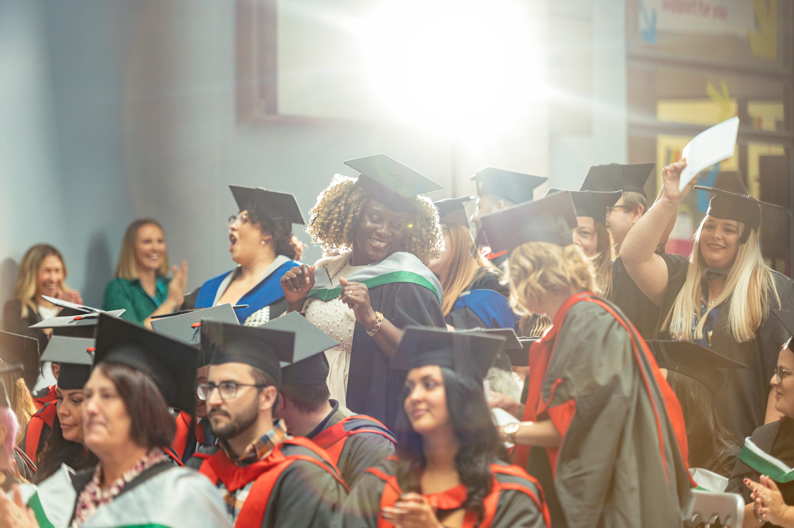 group of graduates celebrating