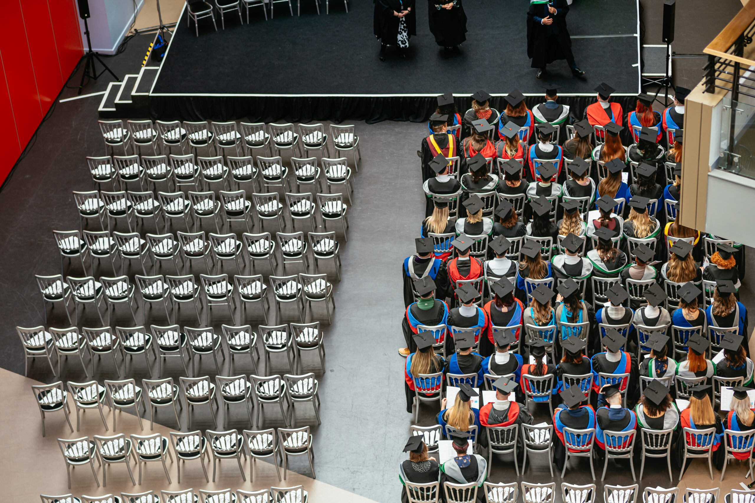 graduate ceremony from above